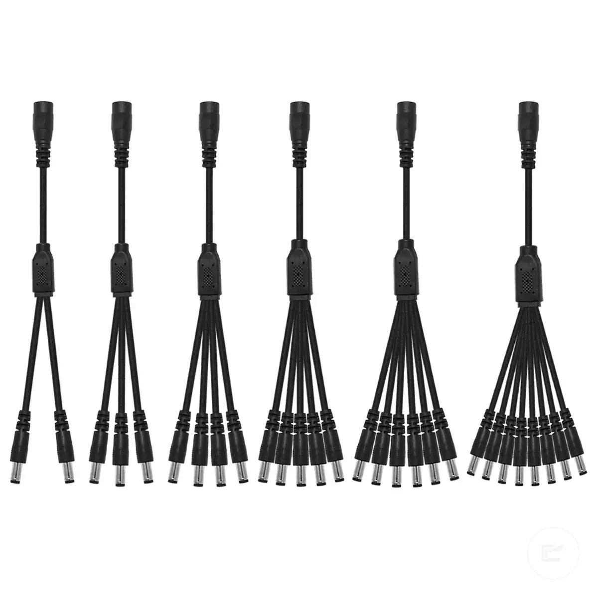 كابل تقسيم طاقة DC لتوصيلات شرائط إضاءة LED بجهد 5V و12V