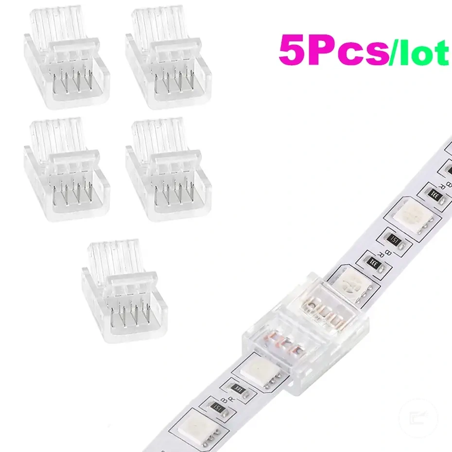 Wasserdichte lötfreie Verbinderclips für 8-mm- und 10-mm-LED-Streifenband