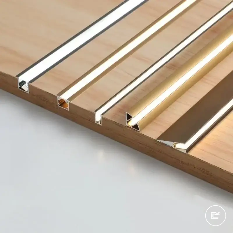 Ultra-thin embedded LED channel light for wardrobe, wine cabinet, and display cabinet lighting